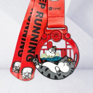 Custom virtual race medals cartoon