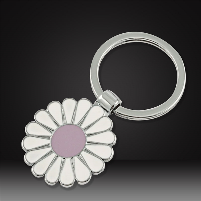 Custom hard enamel Keychains flower