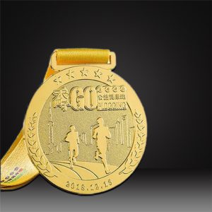 gold custom marathon medals