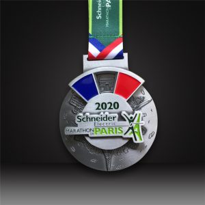 custom marathon medals Antique silver