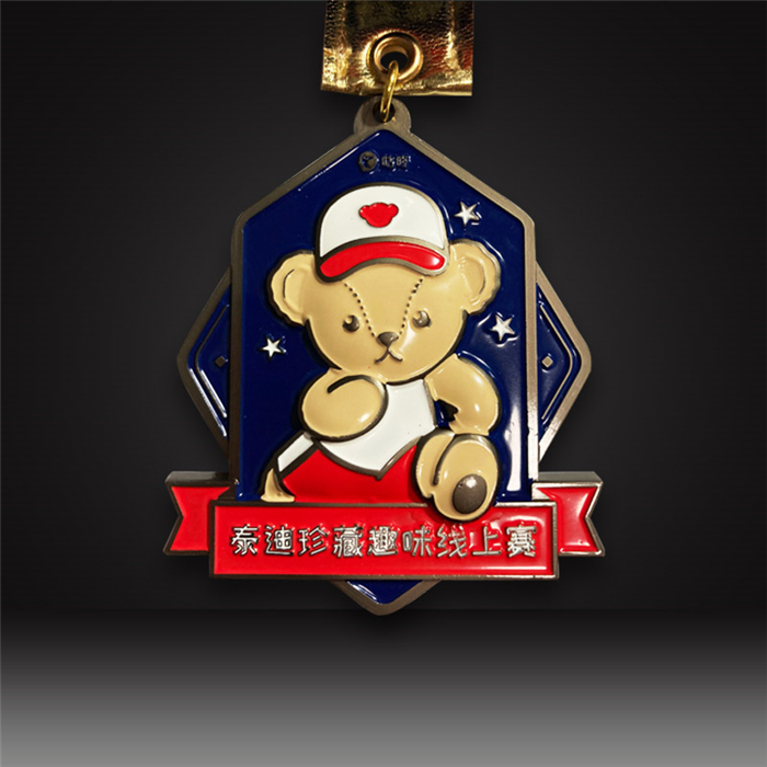 cartoon marathon medals