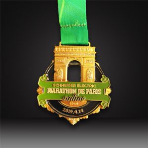 custom marathon medals 3d matted gold