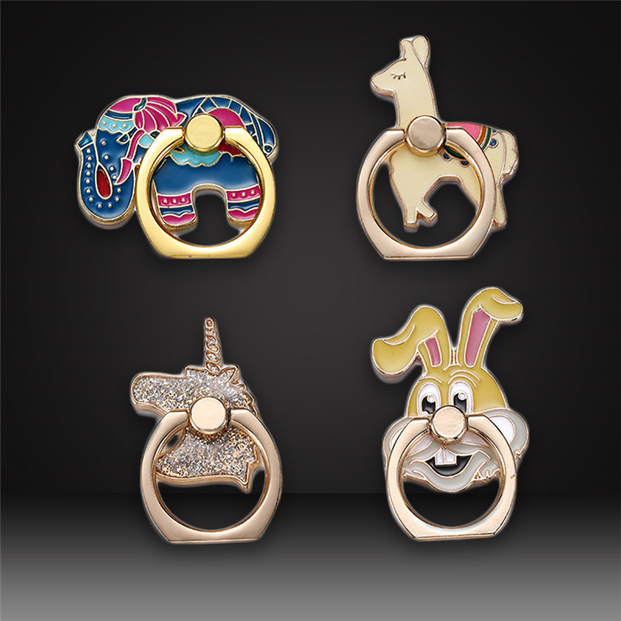 cute cartoon custom phone ring buckles