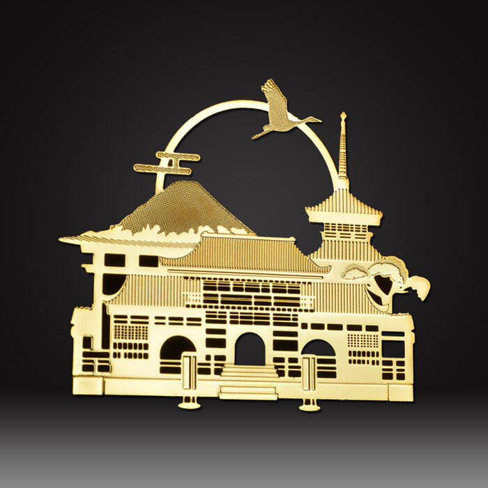 brass custom metal logo plate