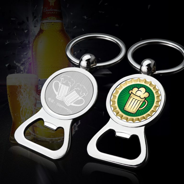 printing beer labels logo custom bottle opener Keychain