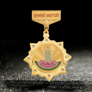 custom award medals with crystal stone