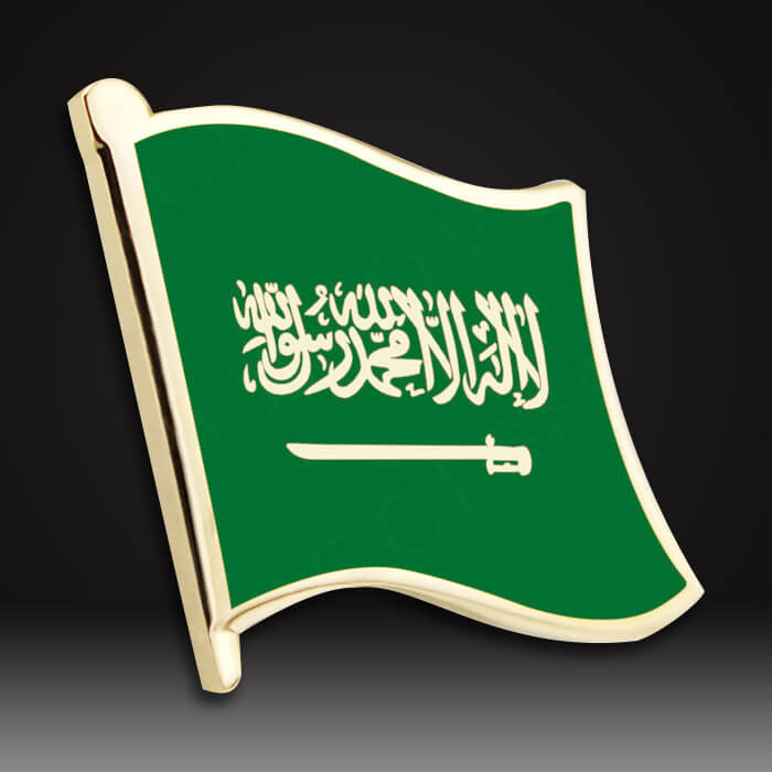 Hard enamel flag lapel-pins