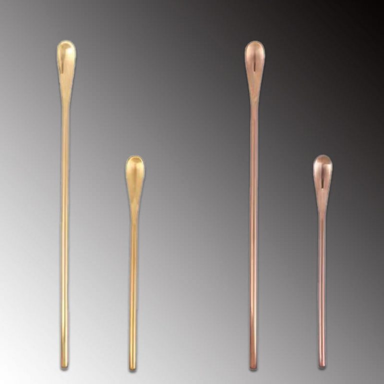 Custom coffee stirrers rose gold