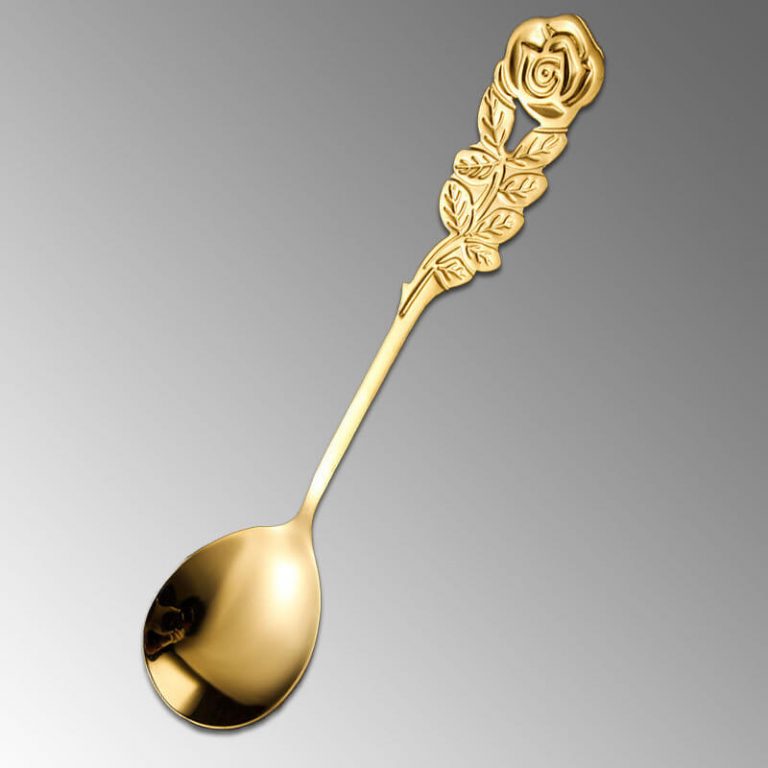 Luxury Custom coffee spoon gold