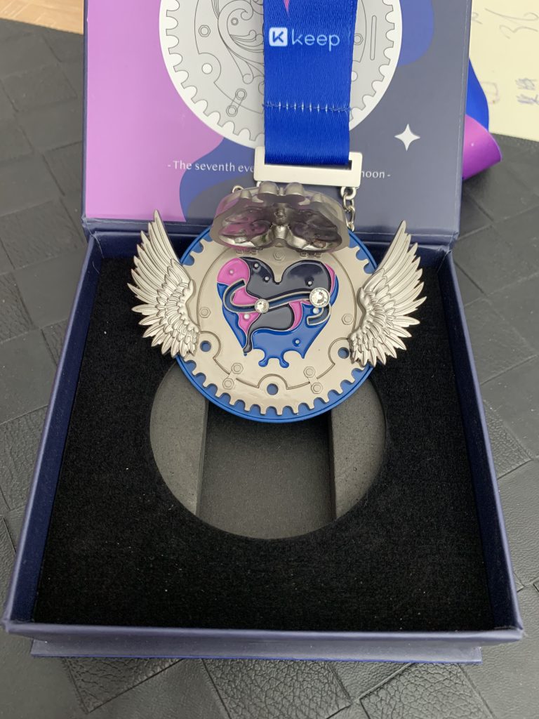 custom race medals for Valentine's Day Marathon