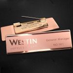 rose gold custom name tags