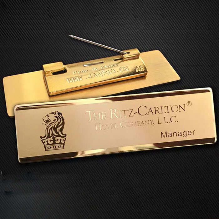 24K GOLD custom name tags