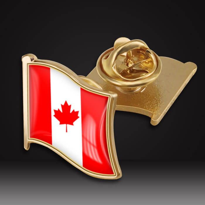 Canada flag pins