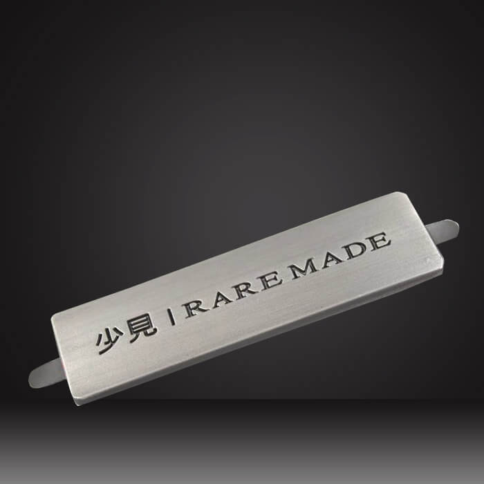 custom metal logo plates