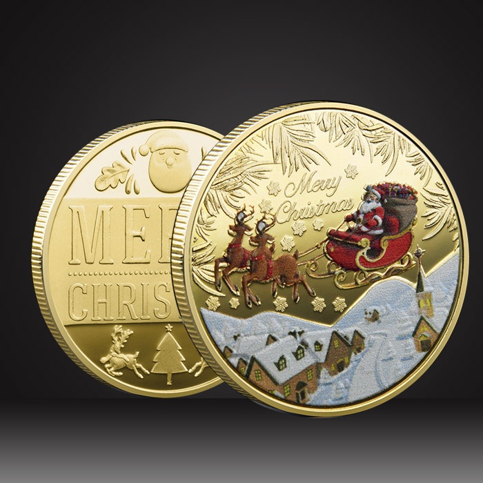 Christmas challenge coins