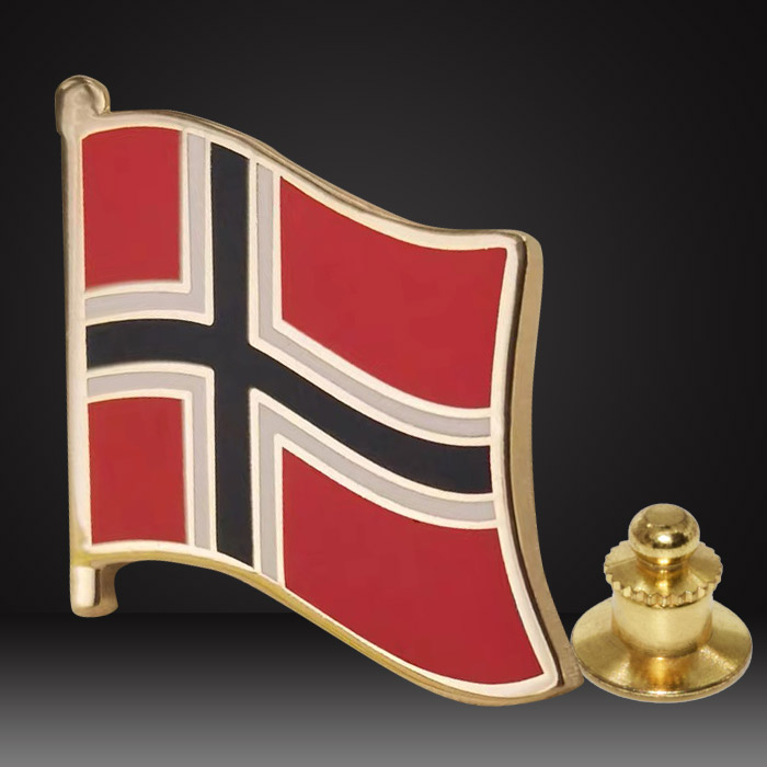 Norway flag lapel pins
