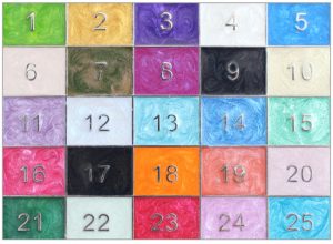 Pearl paint color template