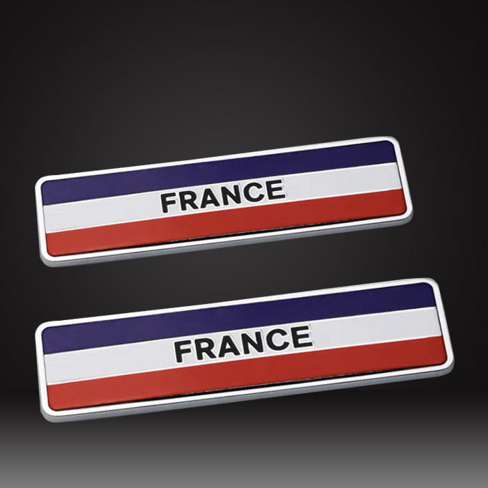 Rectangular-france-flag pins