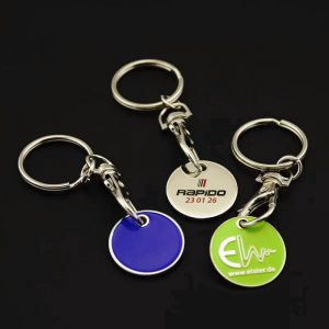 Trolley token keychains enamel