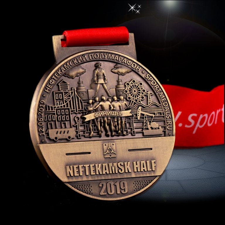 antique die-casting medal