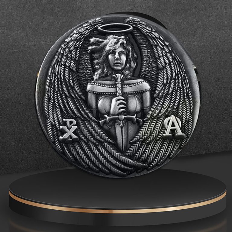 Antique Silver 3D Custom Coins