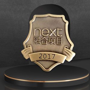 custom antique brass anniversary pin