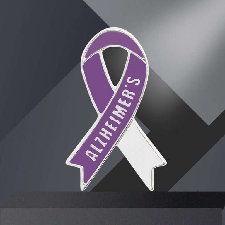 hard enamel purple cancer ribbon pins