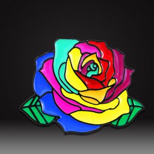 rose flower lapel pins