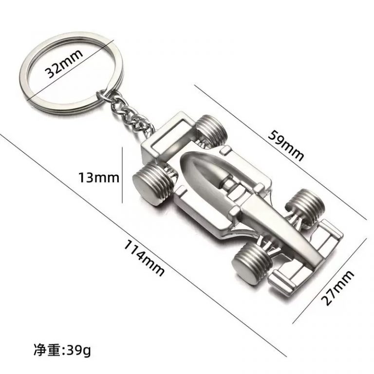 nickel F1 car keychains