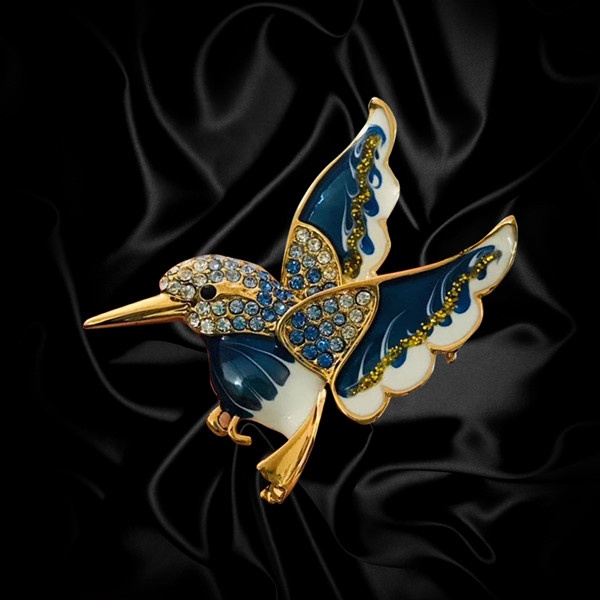 rhinestone lapel pin