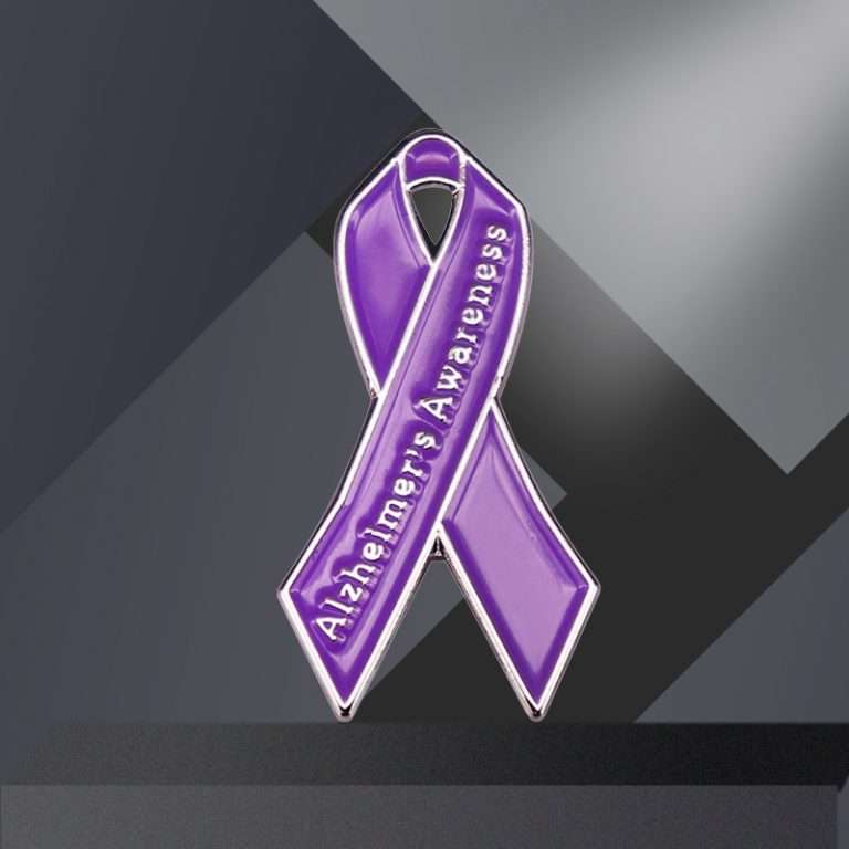 soft enamel purple cancer ribbon pins