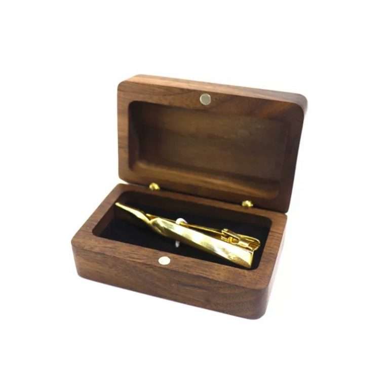 wooden tie clips packing